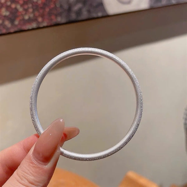 Lắc Tay Mặt Nhám - Bạc S999 - L000108 - HuyK Viễn Chí Bảo