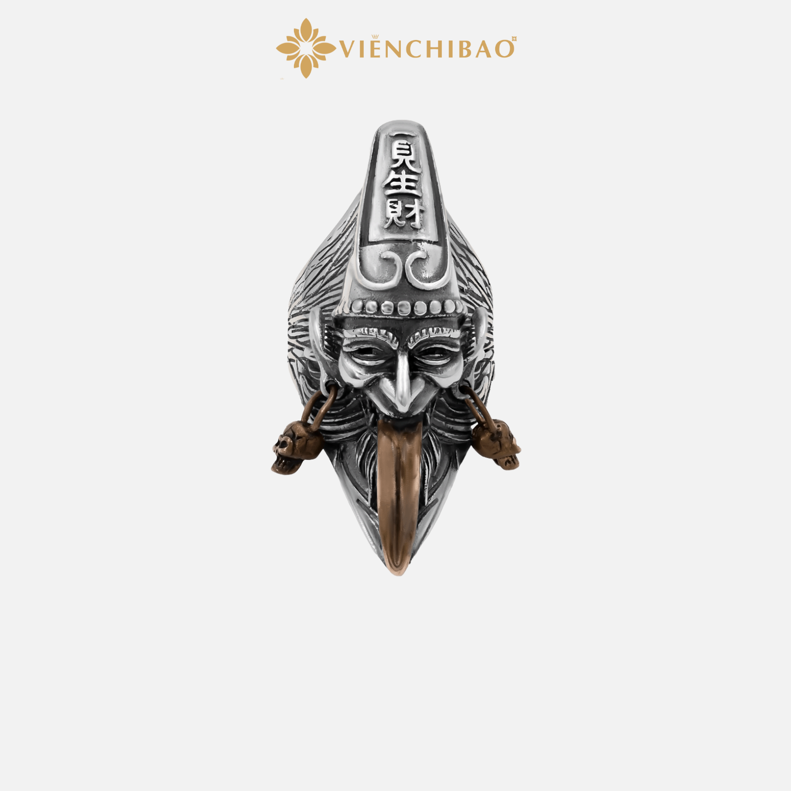 Nhẫn Hắc Bạch Vô Thường - Bạc Thái S925 - N100482- N100483- HuyK Viễn Chí Bảo