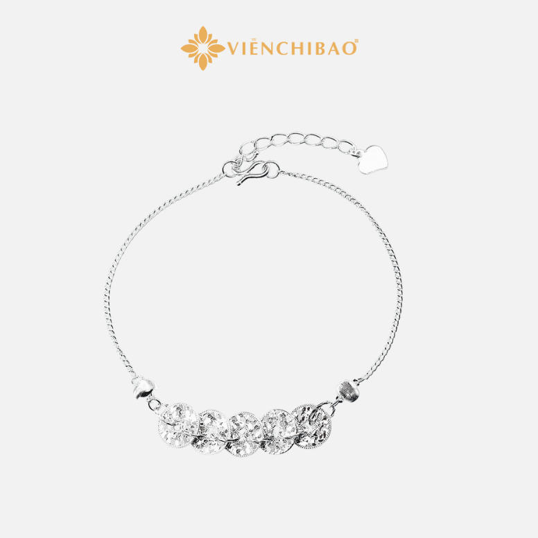 Lắc tay kim tiền ngũ đế -  Bạc S925 - L400231 - HuyK Viễn Chí Bảo