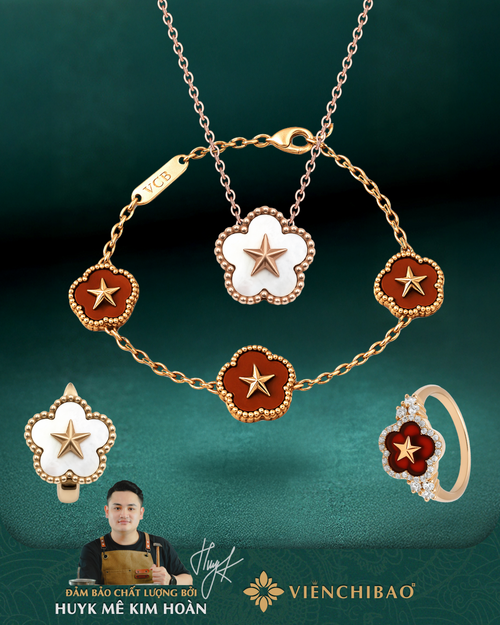 Bộ Sưu Tập  Sao Vàng Quốc Khánh- Bạc S925 - HuyK Viễn Chí Bảo