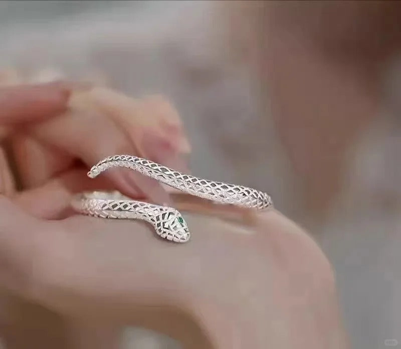 Lắc Tay Mãng Xà - Bạc S999 - L001346 - HuyK Viễn Chí Bảo