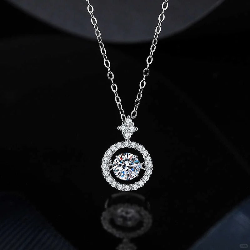 Dây Chuyền Moissanite Đá Nhảy 6.5 Li - Bạc Ý S925 -  D400545 - HuyK Viễn Chí Bảo