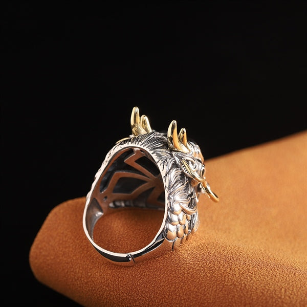 Nhẫn Đông Hải Long Vương Bạc Thái S925 - N100480 -HuyK Viễn Chí Bảo