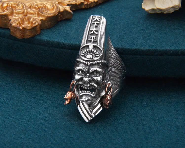 Nhẫn Hắc Bạch Vô Thường - Bạc Thái S925 - N100482- N100483- HuyK Viễn Chí Bảo