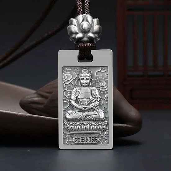 Thẻ Bài Diệu Pháp Liên Hoa - Bạc Thái S925- M100076 - HuyK Viễn Chí Bảo