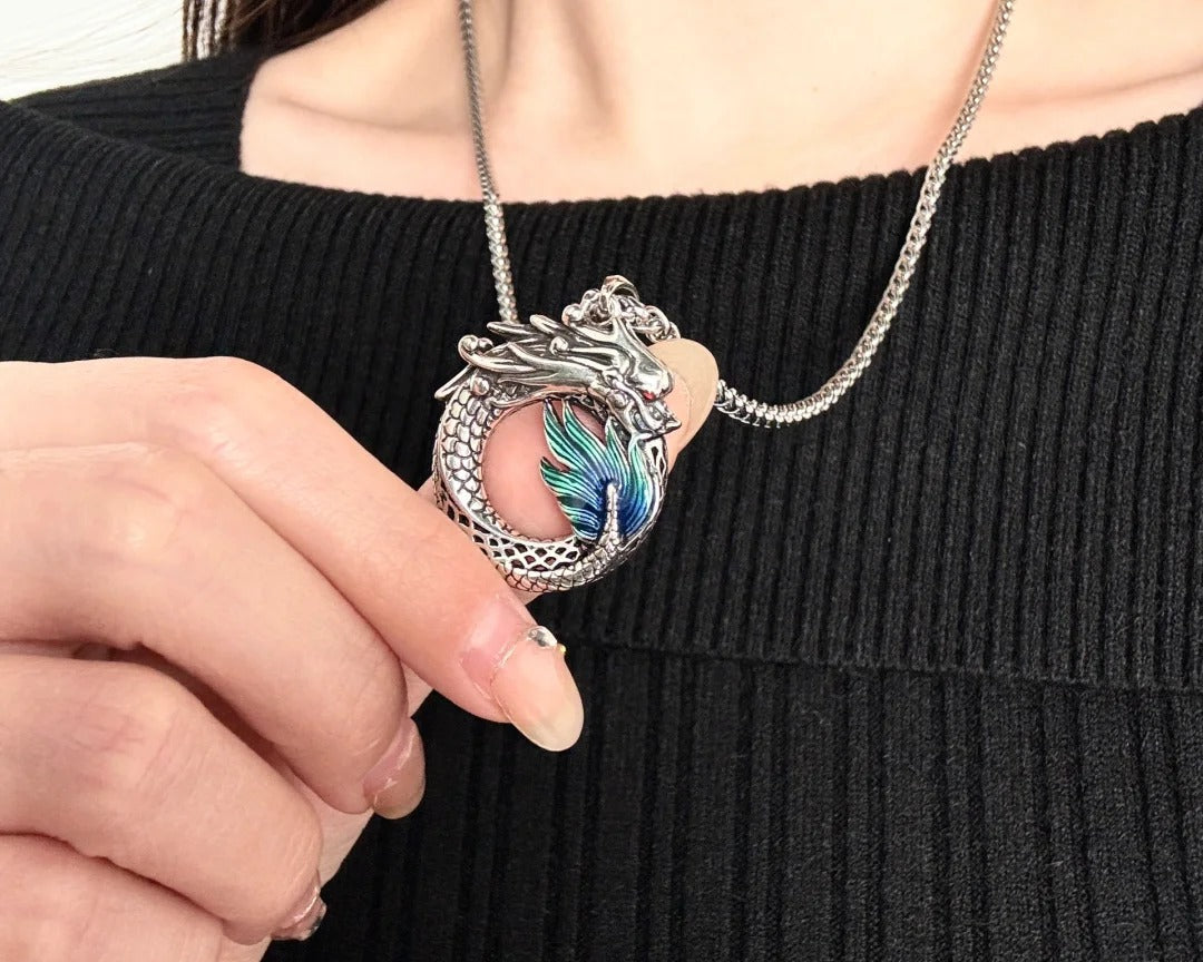 Mặt Dây Chuyền Thanh Long - Bạc Thái S925- M100665 - HuyK Viễn Chí Bảo