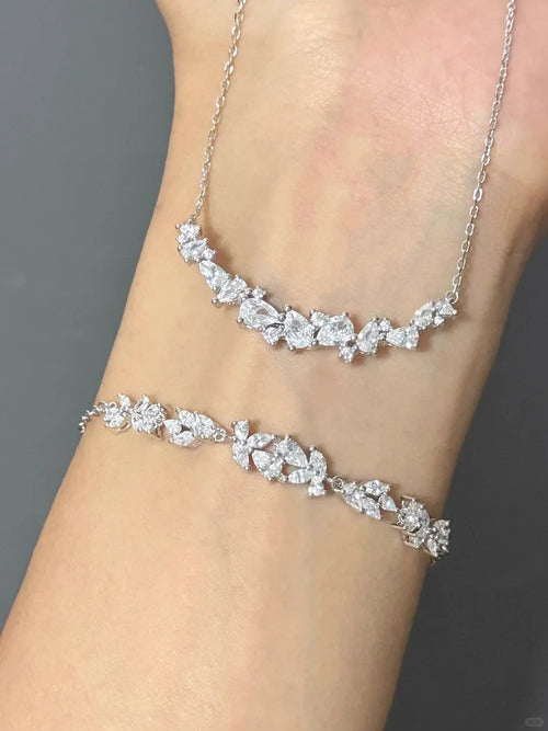 Bộ Sản Phẩm Hoa Tử Đằng - Bạc Ý S925 - D000994 - L401038 - HuyK Viễn Chí Bảo