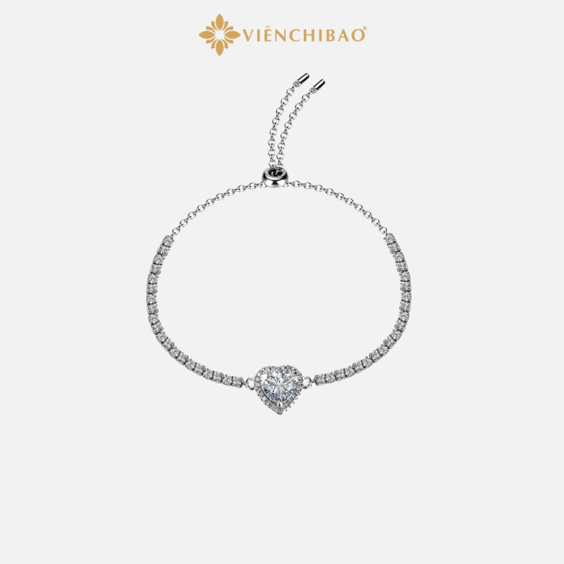 Lắc Tay Trái Tim - Bạc Ý S925 - L400744 - HuyK Viễn Chí Bảo