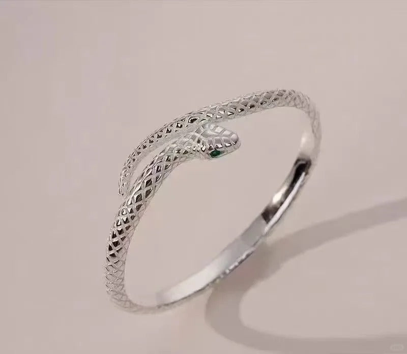 Lắc Tay Mãng Xà - Bạc S999 - L001346 - HuyK Viễn Chí Bảo