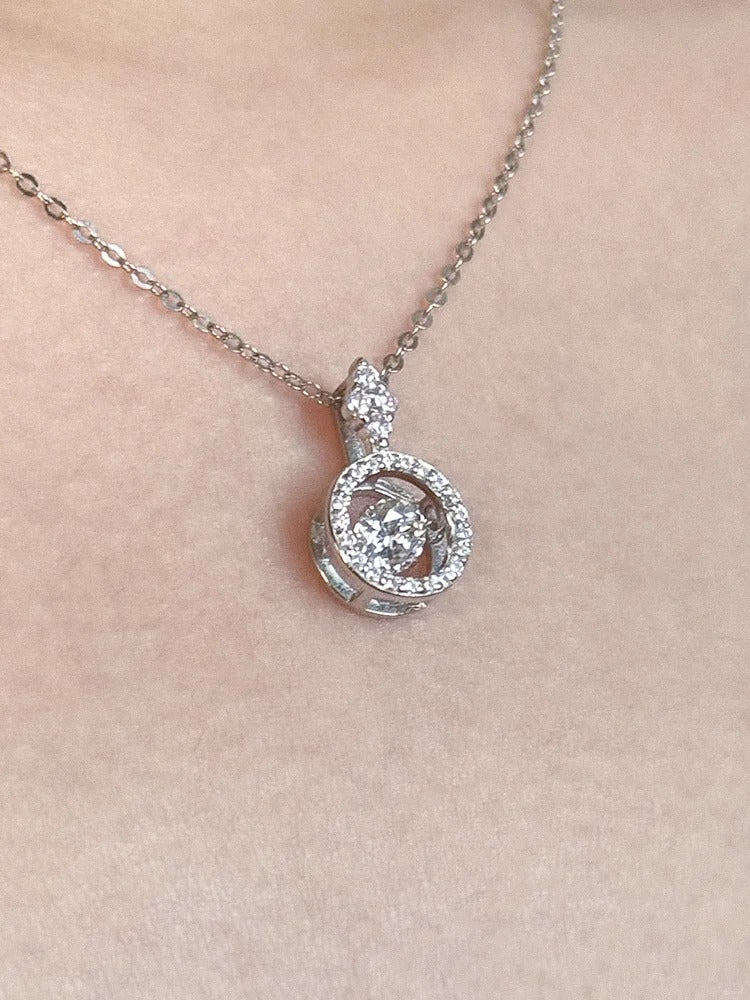Dây Chuyền Moissanite Đá Nhảy 6.5 Li - Bạc Ý S925 -  D400545 - HuyK Viễn Chí Bảo