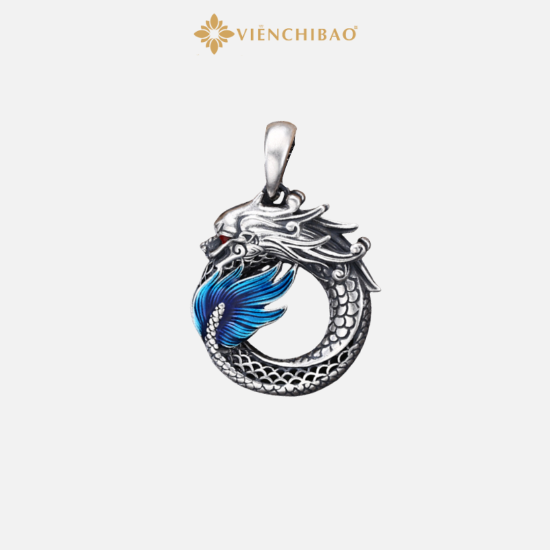 Mặt Dây Chuyền Thanh Long - Bạc Thái S925- M100665 - HuyK Viễn Chí Bảo