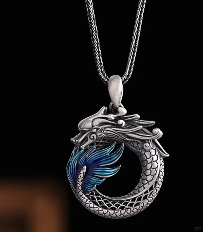 Mặt Dây Chuyền Thanh Long - Bạc Thái S925- M100665 - HuyK Viễn Chí Bảo