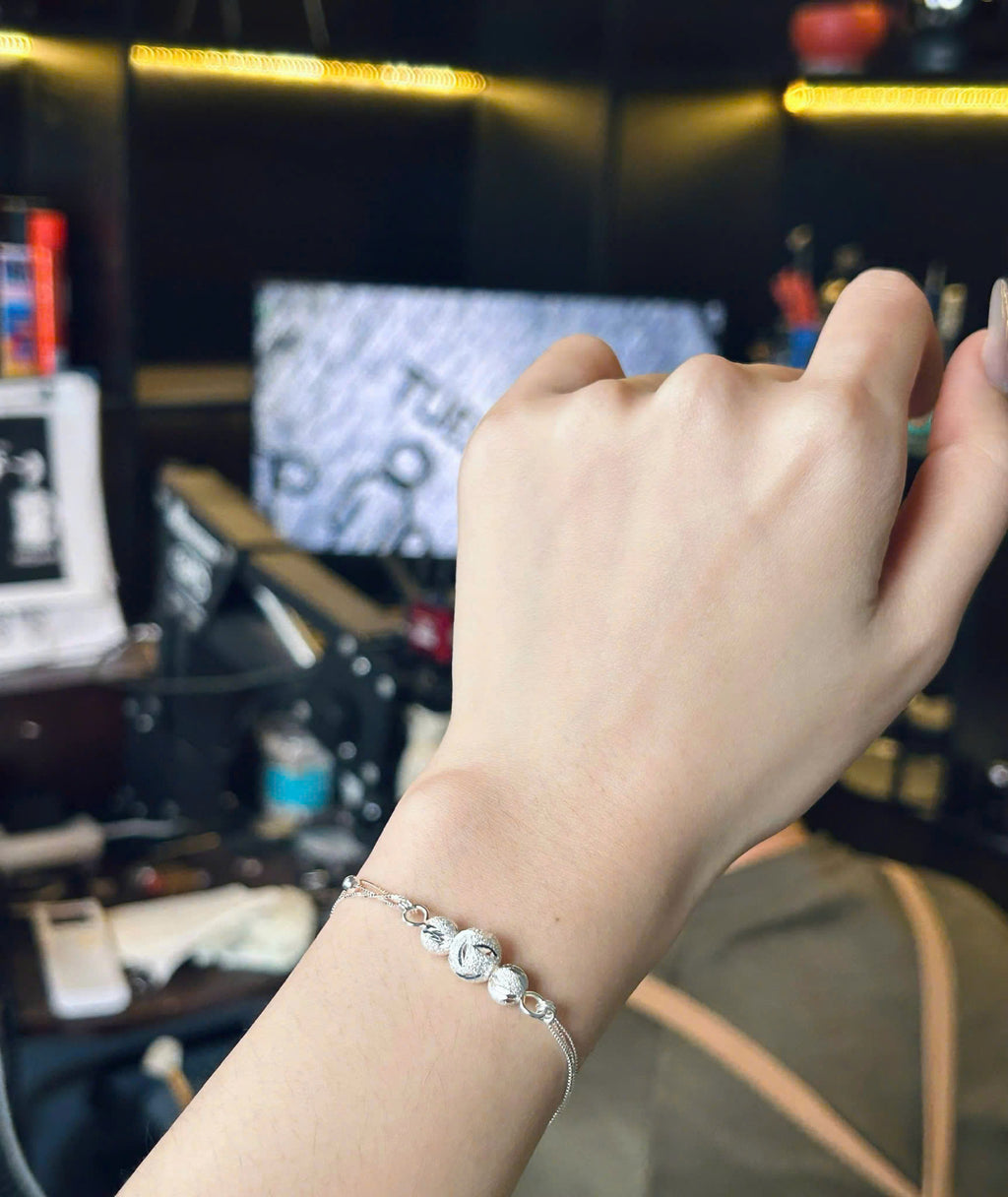 Lắc Tam Sinh Tam Thế - Bạc Ý S925 - L000963x- L500412 - HuyK Viễn Chí Bảo