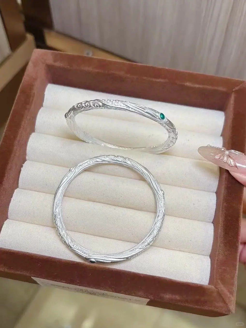 Kiềng Tay NaTra - Bạc S999 - L100945- HuyK Viễn Chí Bảo