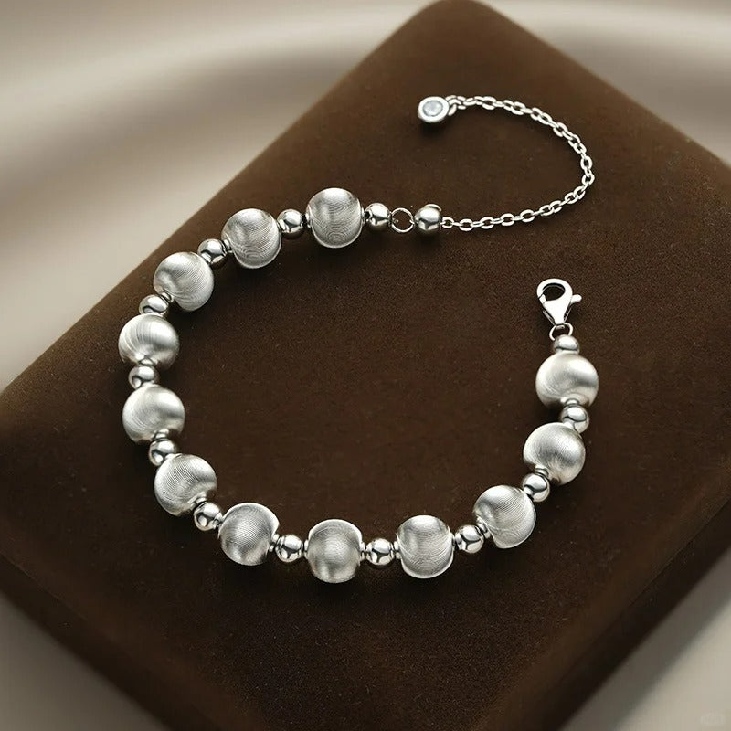 Lắc Tay Bi Mắt Mèo - Bạc Ý S925 - L001274 - HuyK Viễn Chí Bảo