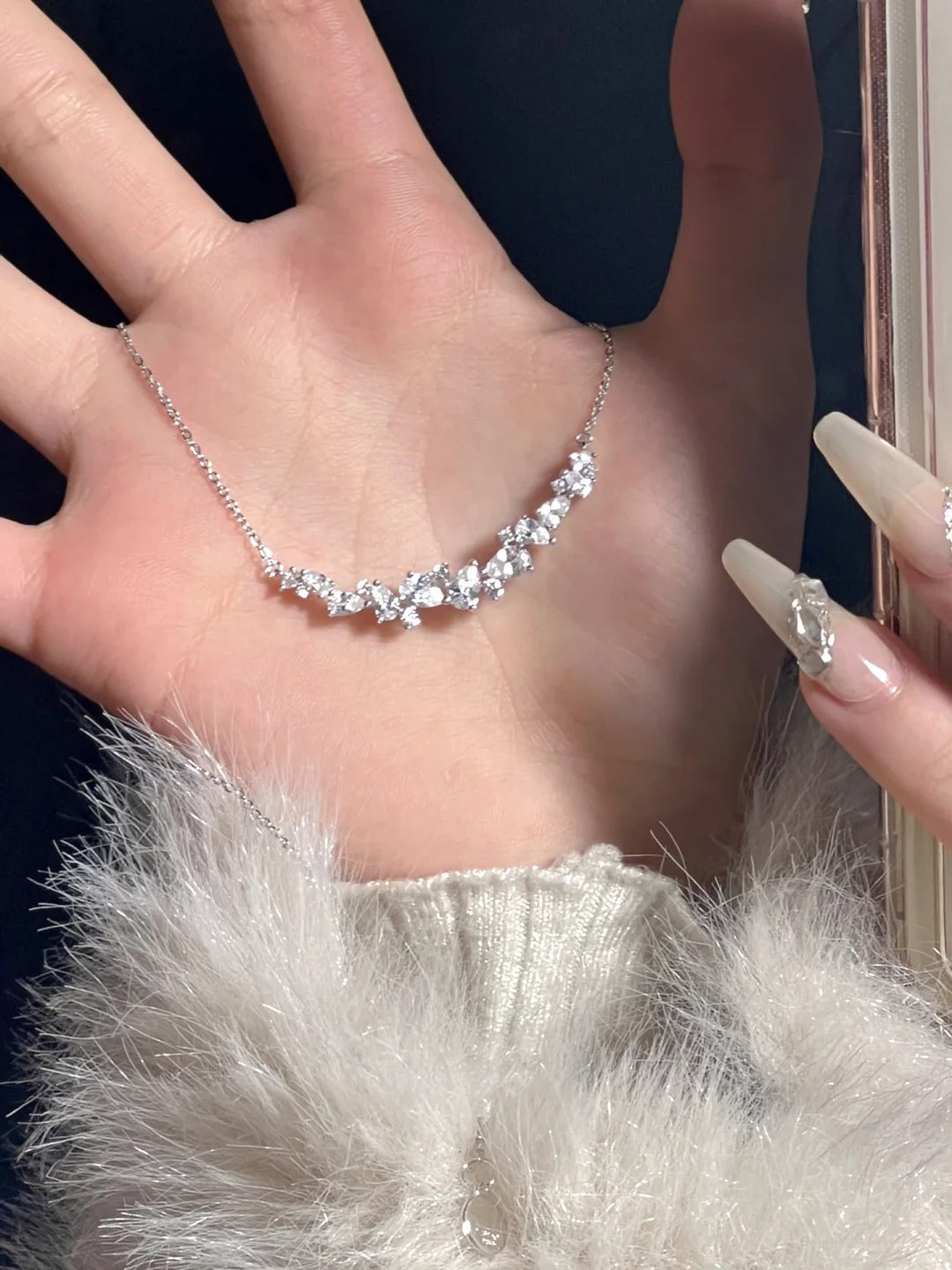 Bộ Sản Phẩm Hoa Tử Đằng - Bạc Ý S925 - D000994 - L401038 - HuyK Viễn Chí Bảo