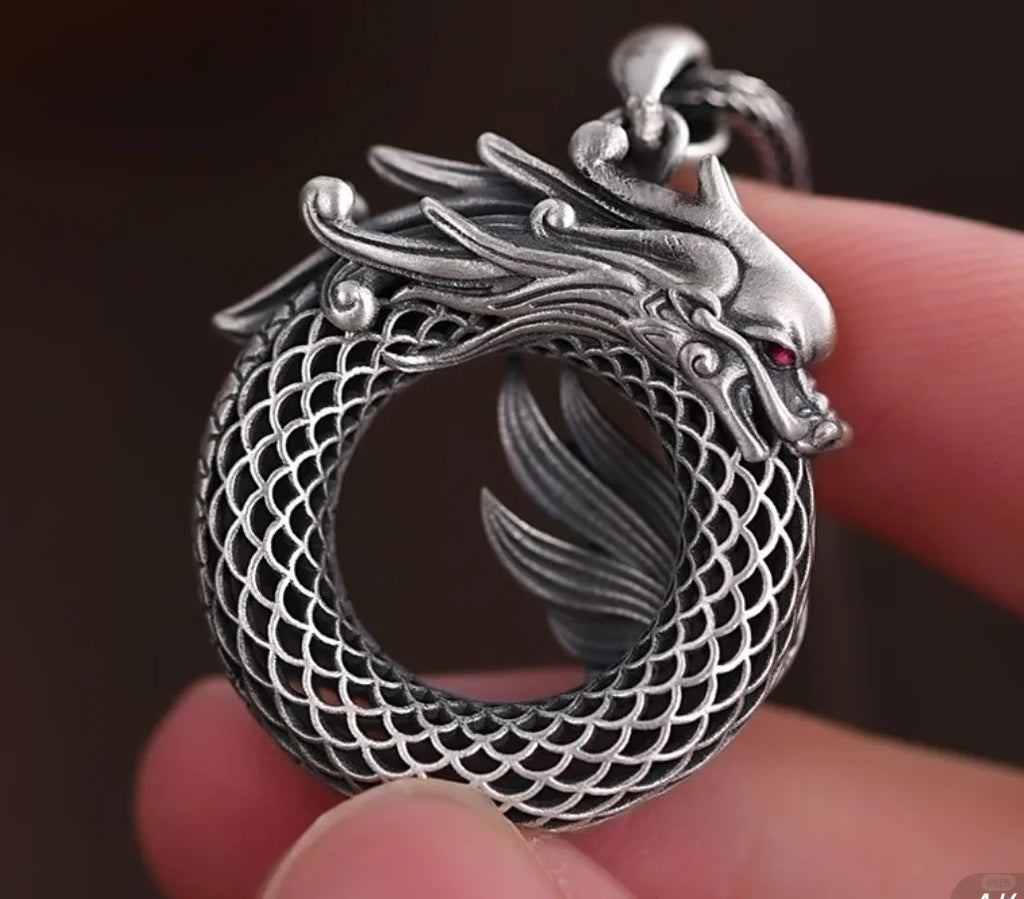 Mặt Dây Chuyền Thanh Long - Bạc Thái S925- M100665 - HuyK Viễn Chí Bảo