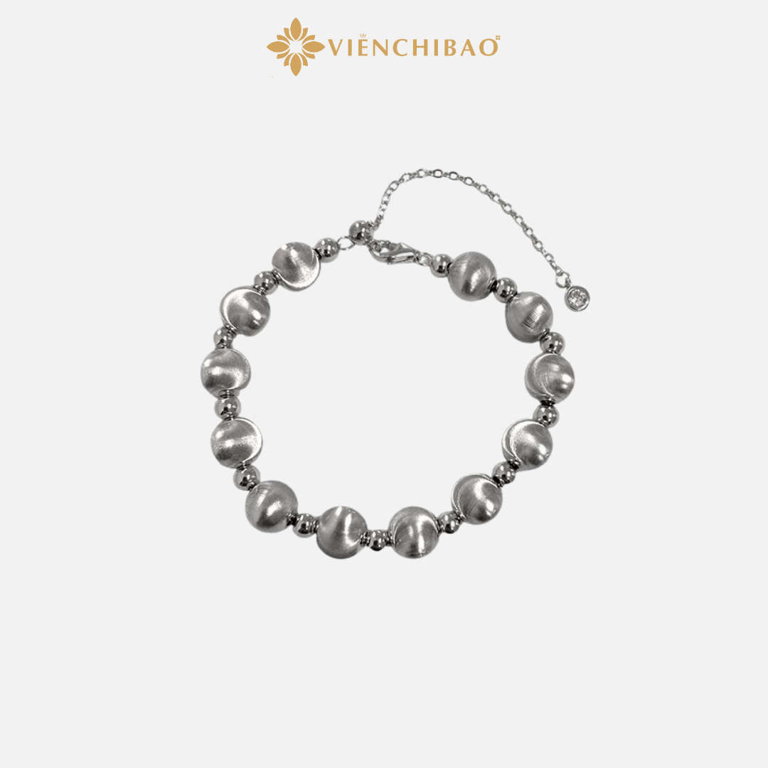 Lắc Tay Bi Mắt Mèo - Bạc Ý S925 - L400793 - HuyK Viễn Chí Bảo