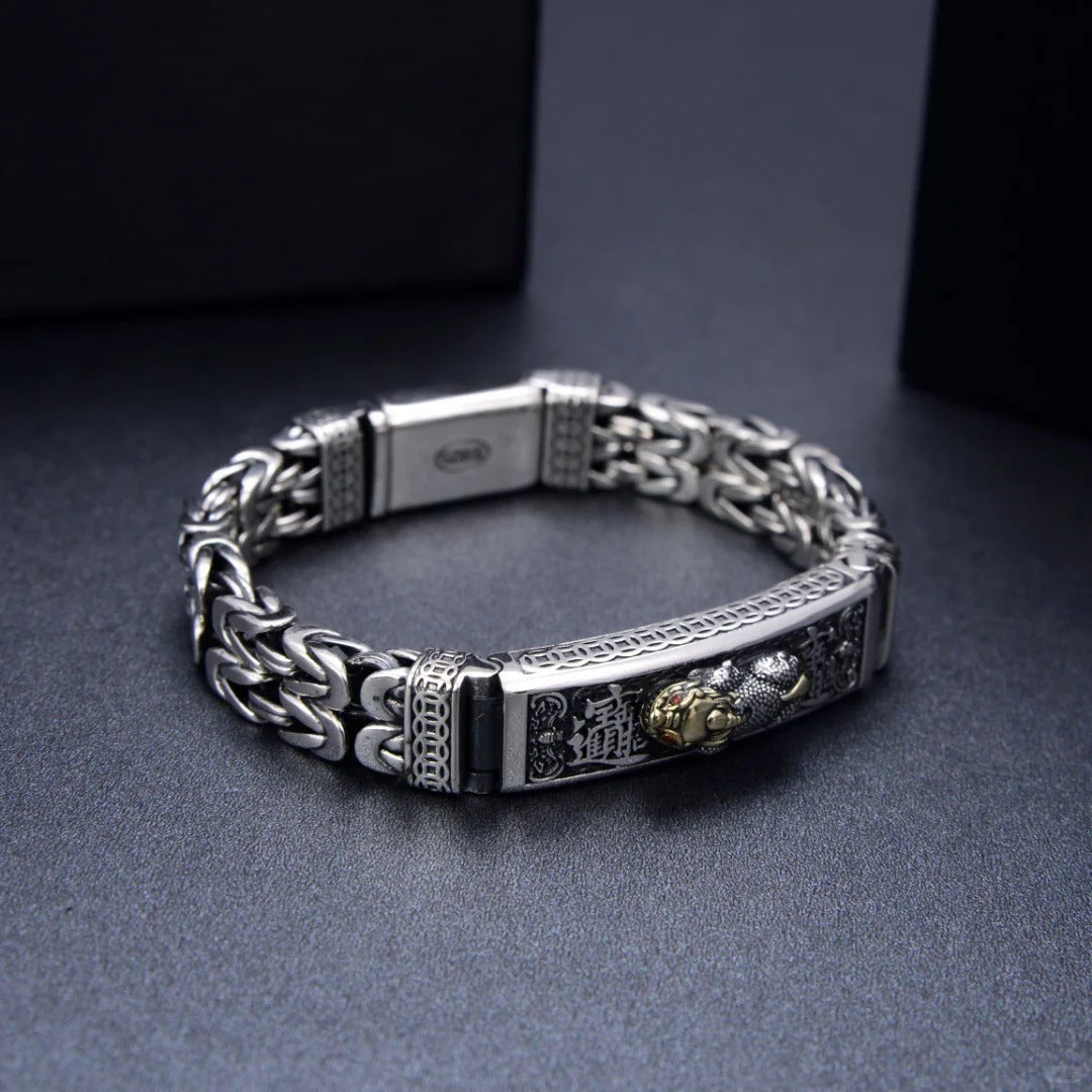 Lắc Tay Tỳ Hưu Chiêu Tài Tiến Bảo - Bạc Thái S925 -L100126- HuyK Viễn Chí Bảo