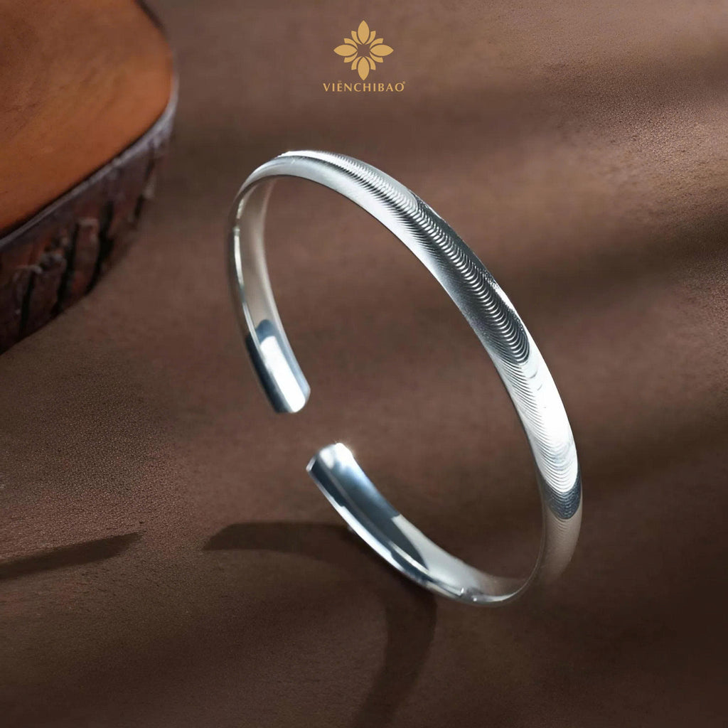 Vòng Tay Mắt Mèo - Bạc Ý S999 - L001347 - HuyK Viễn Chí Bảo
