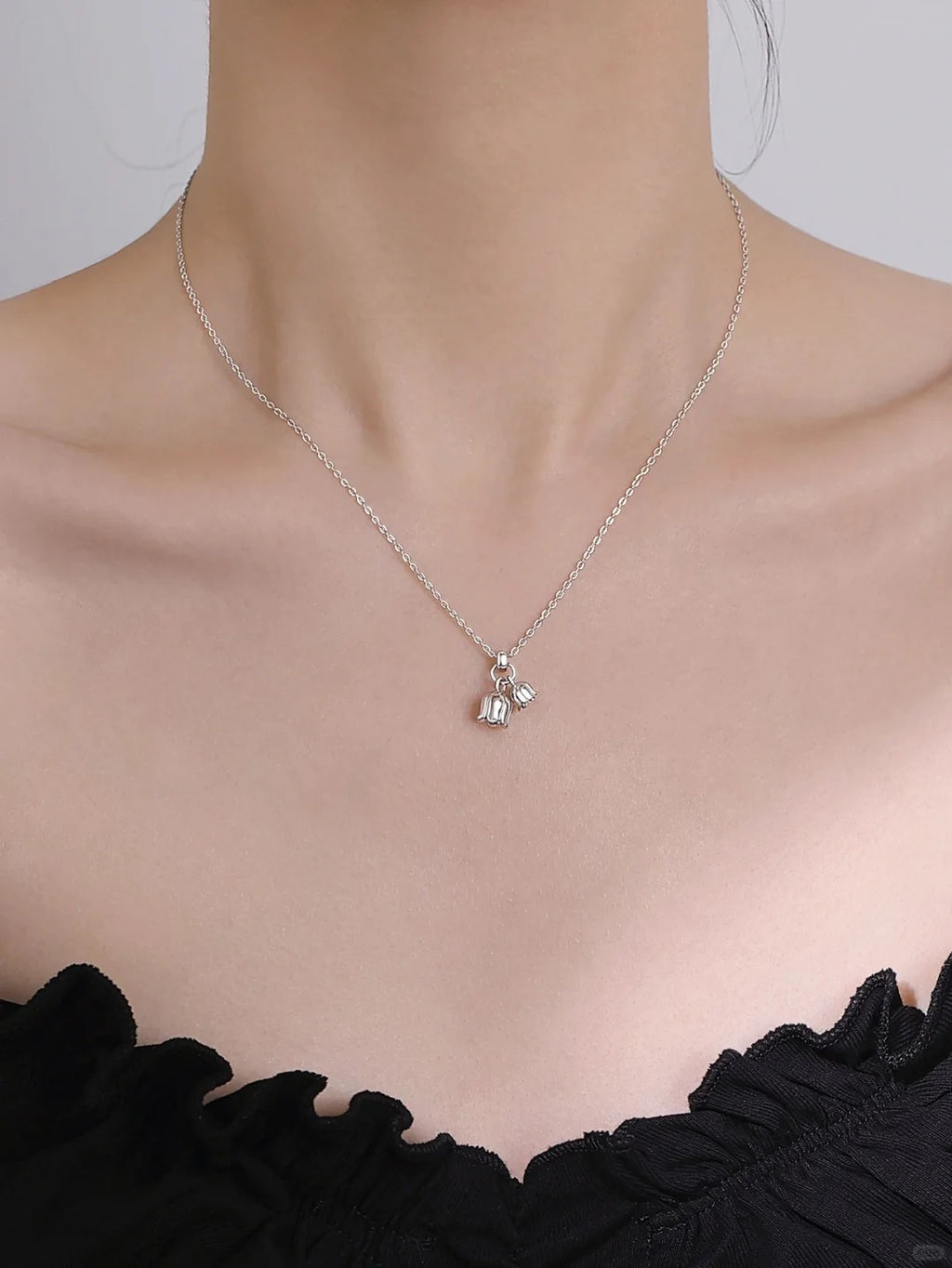 Dây Chuyền Hoa Linh Lan - Bạc S925 - D401021 - HuyK Viễn Chí Bảo