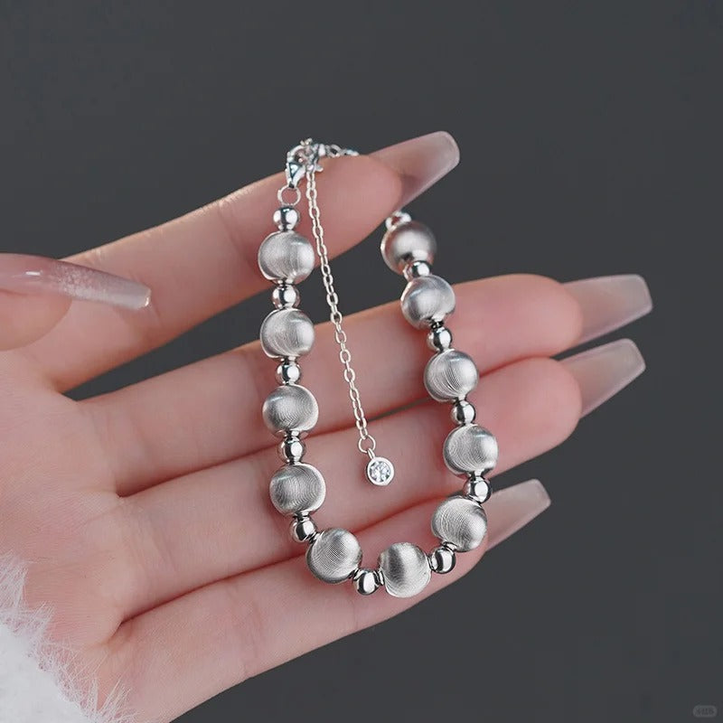 Lắc Tay Bi Mắt Mèo - Bạc Ý S925 - L001274 - HuyK Viễn Chí Bảo