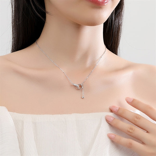 Dây Chuyền Tua Rua Đan Xen - Bạc S950 - D401019 - HuyK Viễn Chí Bảo