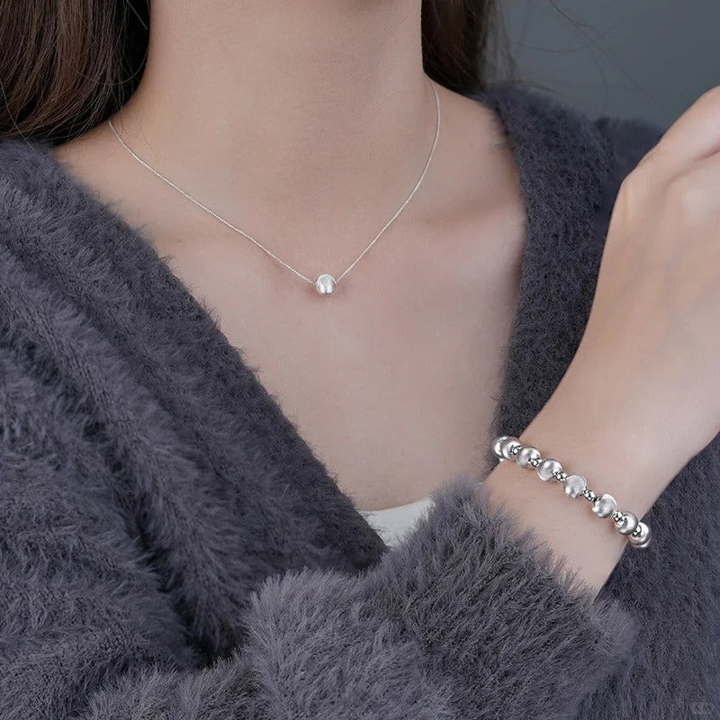 Lắc Tay Bi Mắt Mèo - Bạc Ý S925 - L001274 - HuyK Viễn Chí Bảo