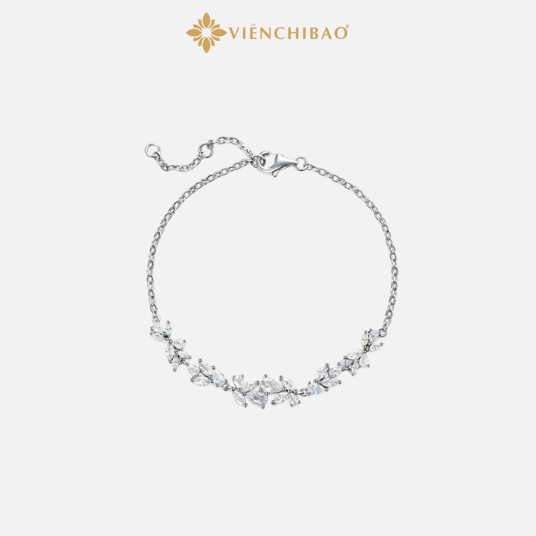 Bộ Sản Phẩm Hoa Tử Đằng - Bạc Ý S925 - D000994 - L401038 - HuyK Viễn Chí Bảo