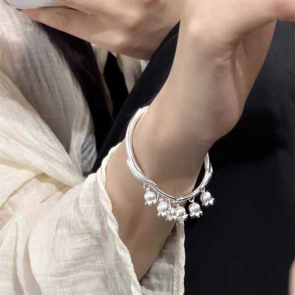 Lắc Tay Hoa Linh Lan - Bạc S999 -  L001257 - HuyK Viễn Chí Bảo