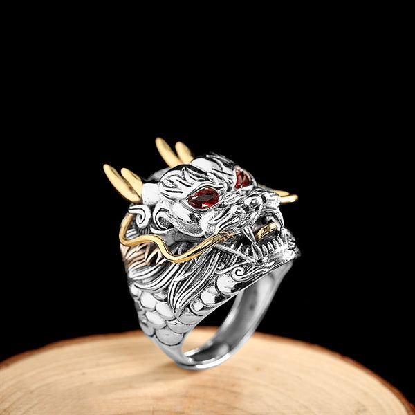 Nhẫn Đông Hải Long Vương Bạc Thái S925 - N100480 -HuyK Viễn Chí Bảo