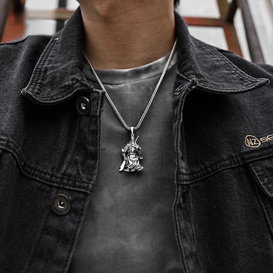 Mặt Dây Chuyền Quan Công Võ Thánh- Bạc Thái S925- M100512 - HuyK Viễn Chí Bảo