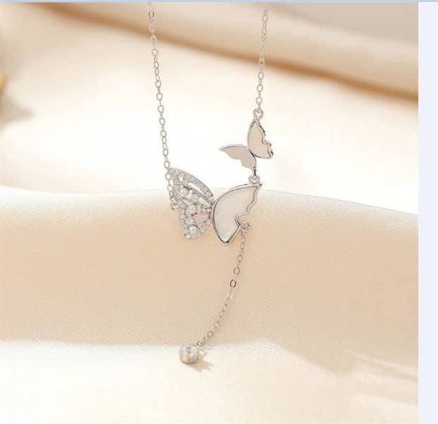 Dây Chuyền Hồ Điệp - Bạc Ý S925 - D000996- HuyK Viễn Chí Bảo