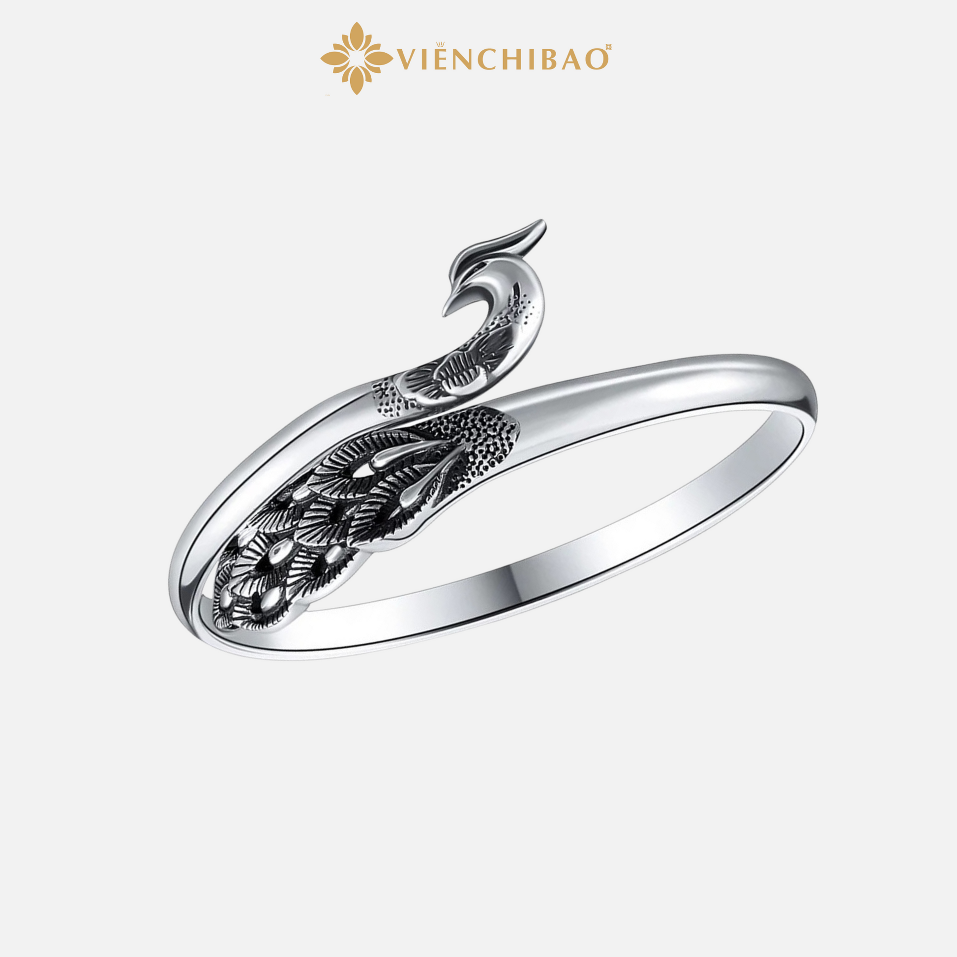 Lắc tay khổng tước - Bạc Thái - L000028 - HuyK Viễn Chí Bảo