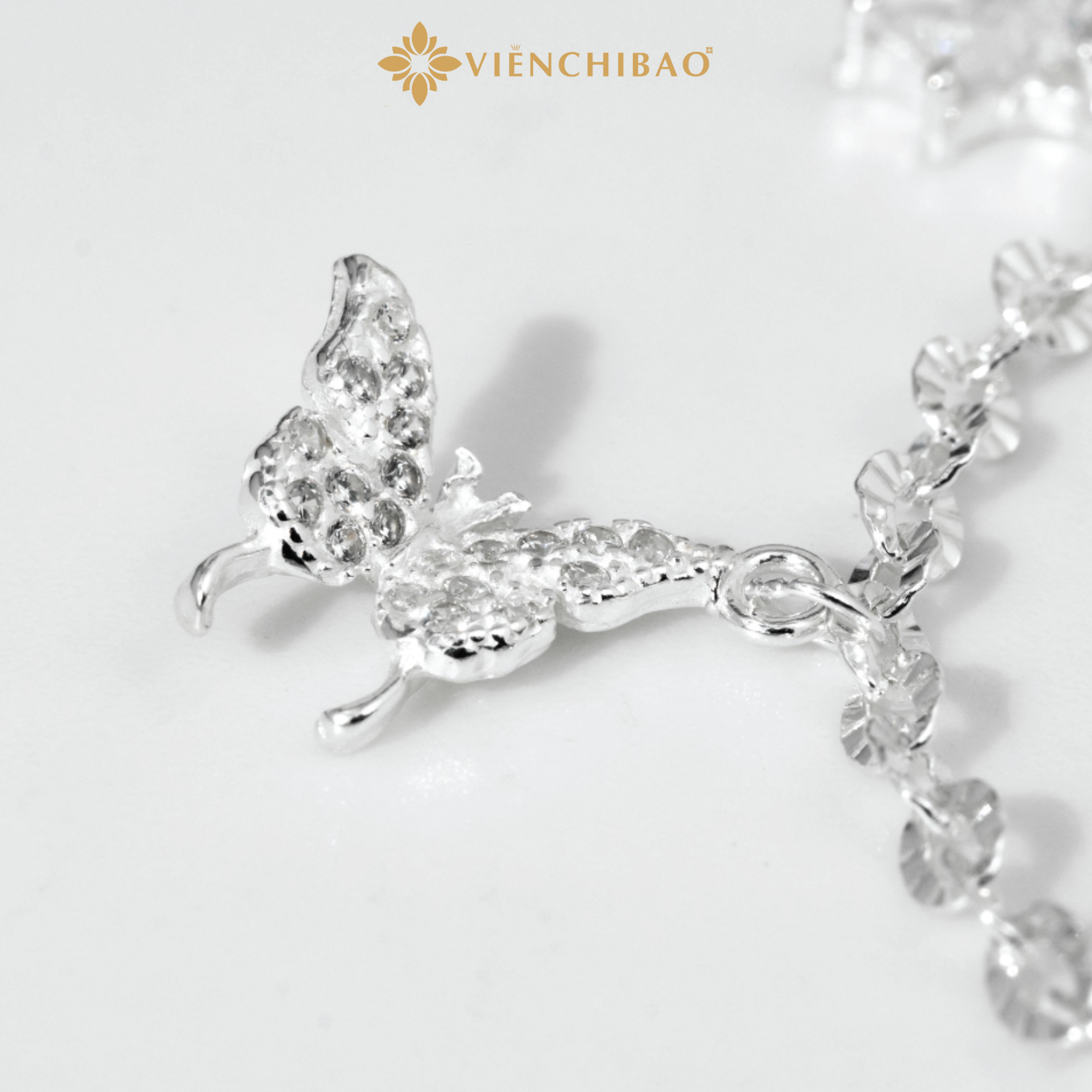 Lắc Tay Cánh Bướm Ngôi Sao - Bạc S925 - L400585 - HuyK Viễn Chí Bảo