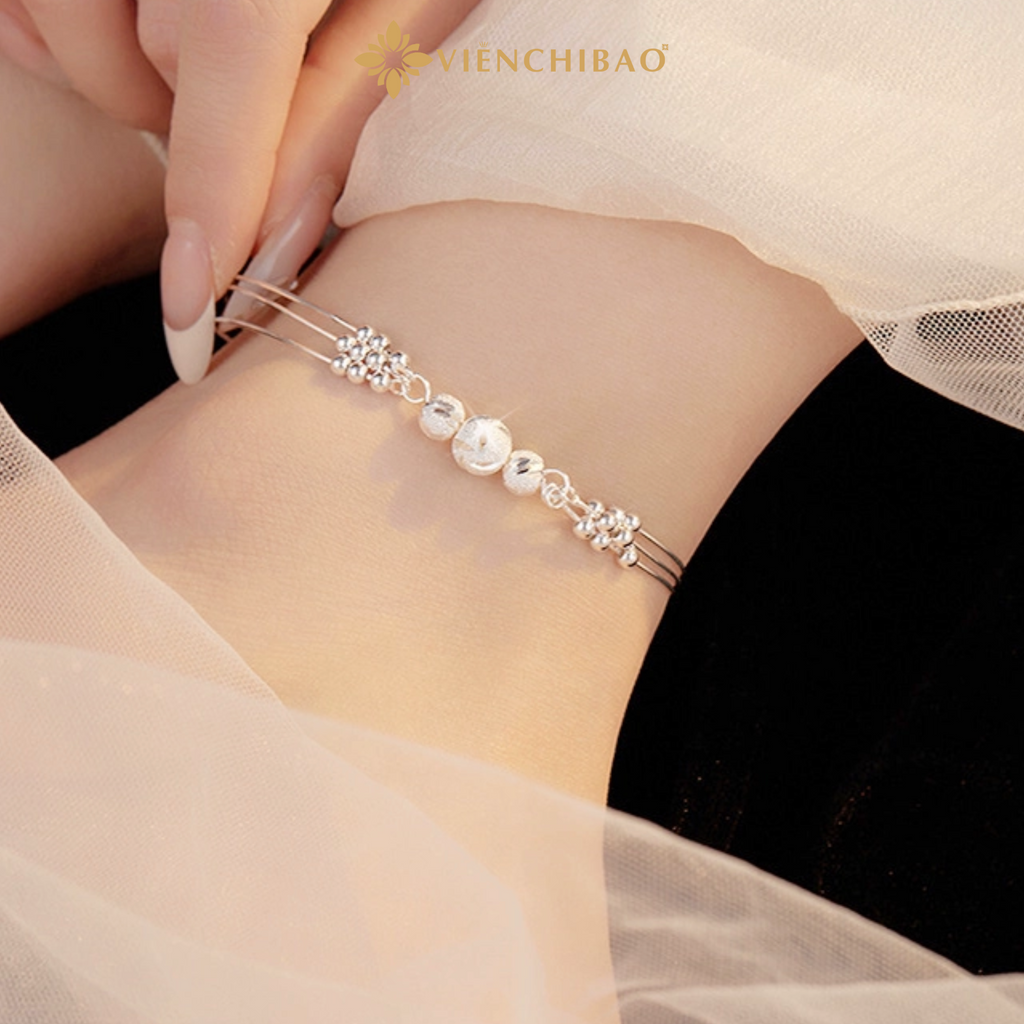 Lắc Tam Sinh Tam Thế - Bạc Ý S925 - L000963x- L500412 - HuyK Viễn Chí Bảo