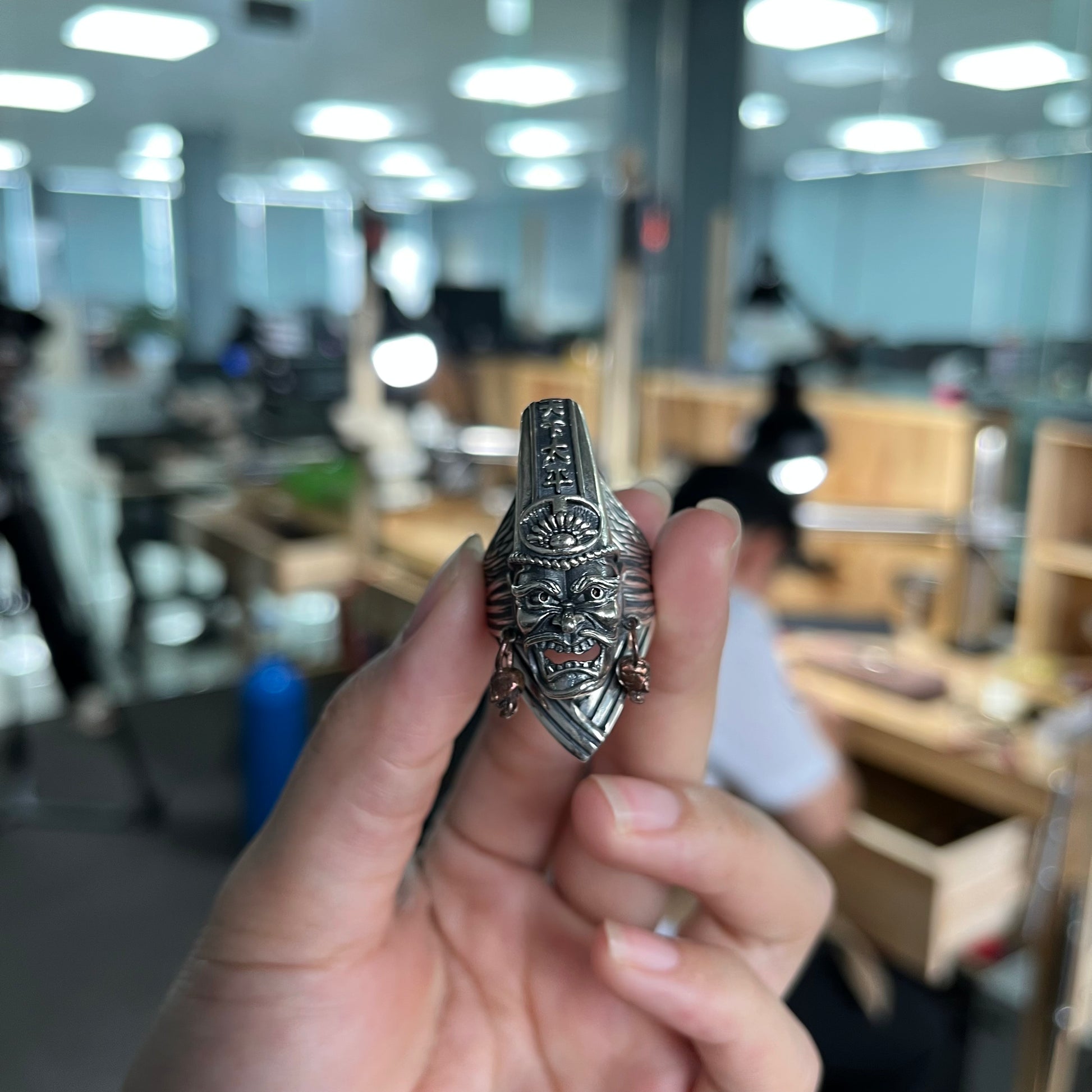 Nhẫn Hắc Bạch Vô Thường - Bạc Thái S925 - N100482- N100483- HuyK Viễn Chí Bảo