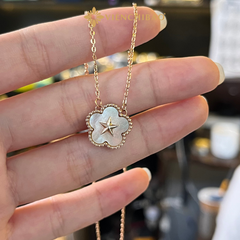 Dây Chuyền Sao Vàng Quốc Khánh - Bạc Ý S925 - D029252 - HuyK Viễn Chí Bảo