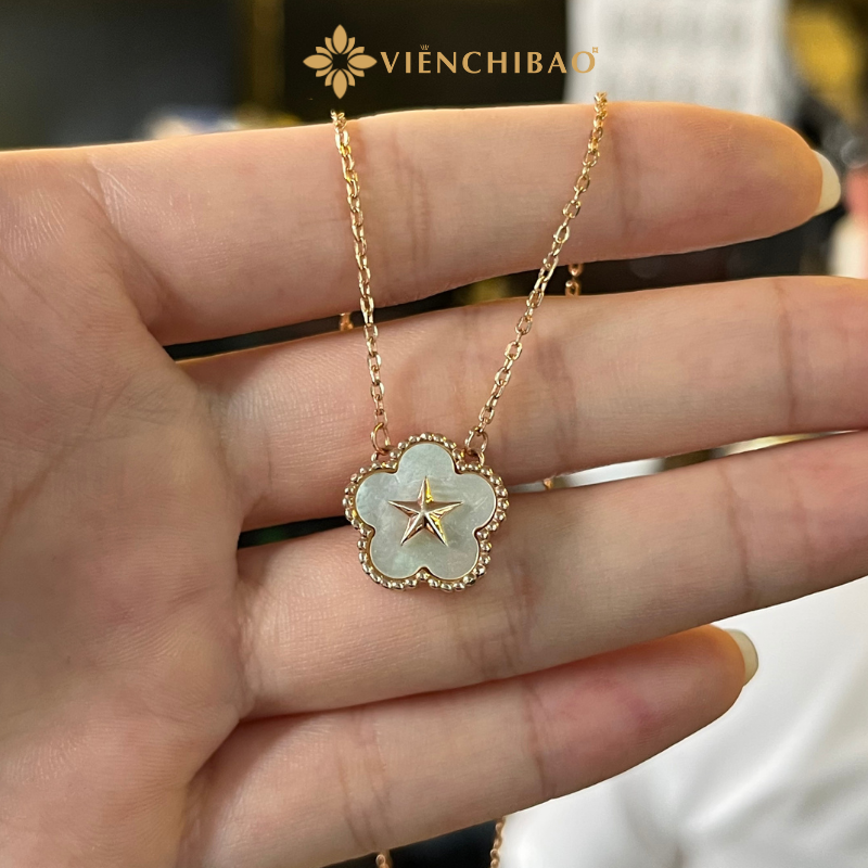 Dây Chuyền Sao Vàng Quốc Khánh - Bạc Ý S925 - D029252 - HuyK Viễn Chí Bảo