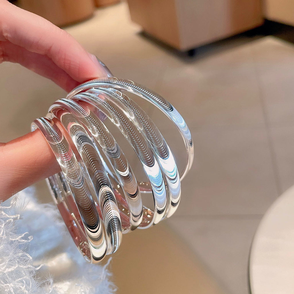 Vòng Tay Mắt Mèo Bản Kín - Bạc S999 - K400013- HuyK Viễn Chí Bảo