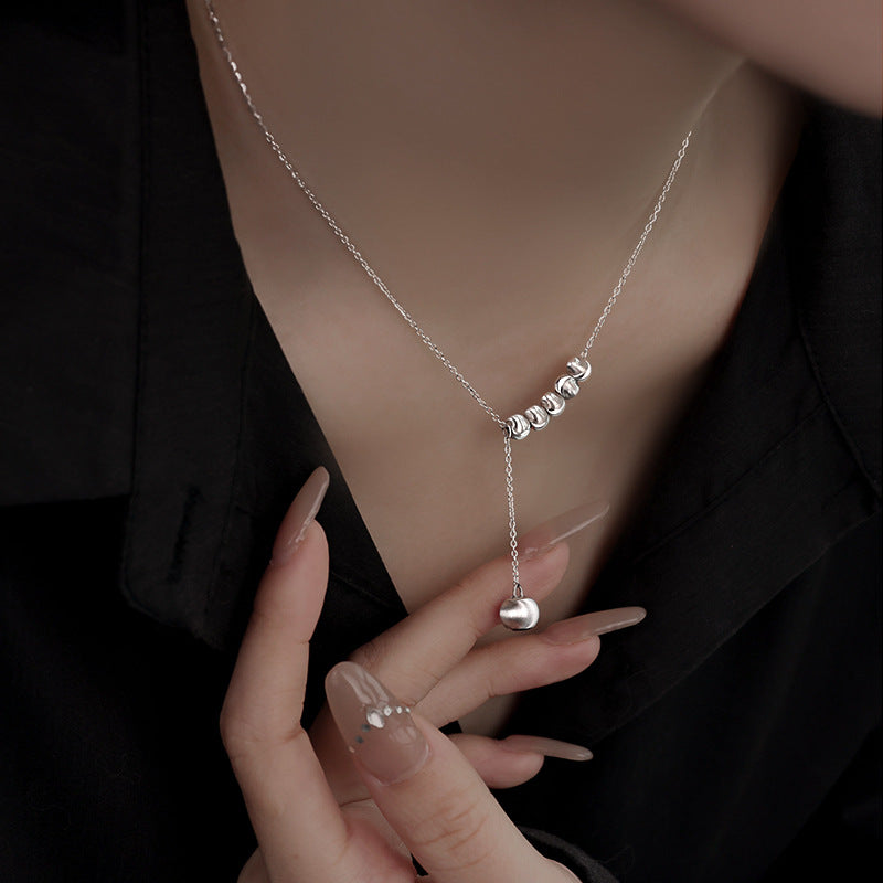 Dây Chuyền Bi Mắt Mèo - Bạc S925 - D001274 - HuyK Viễn Chí Bảo