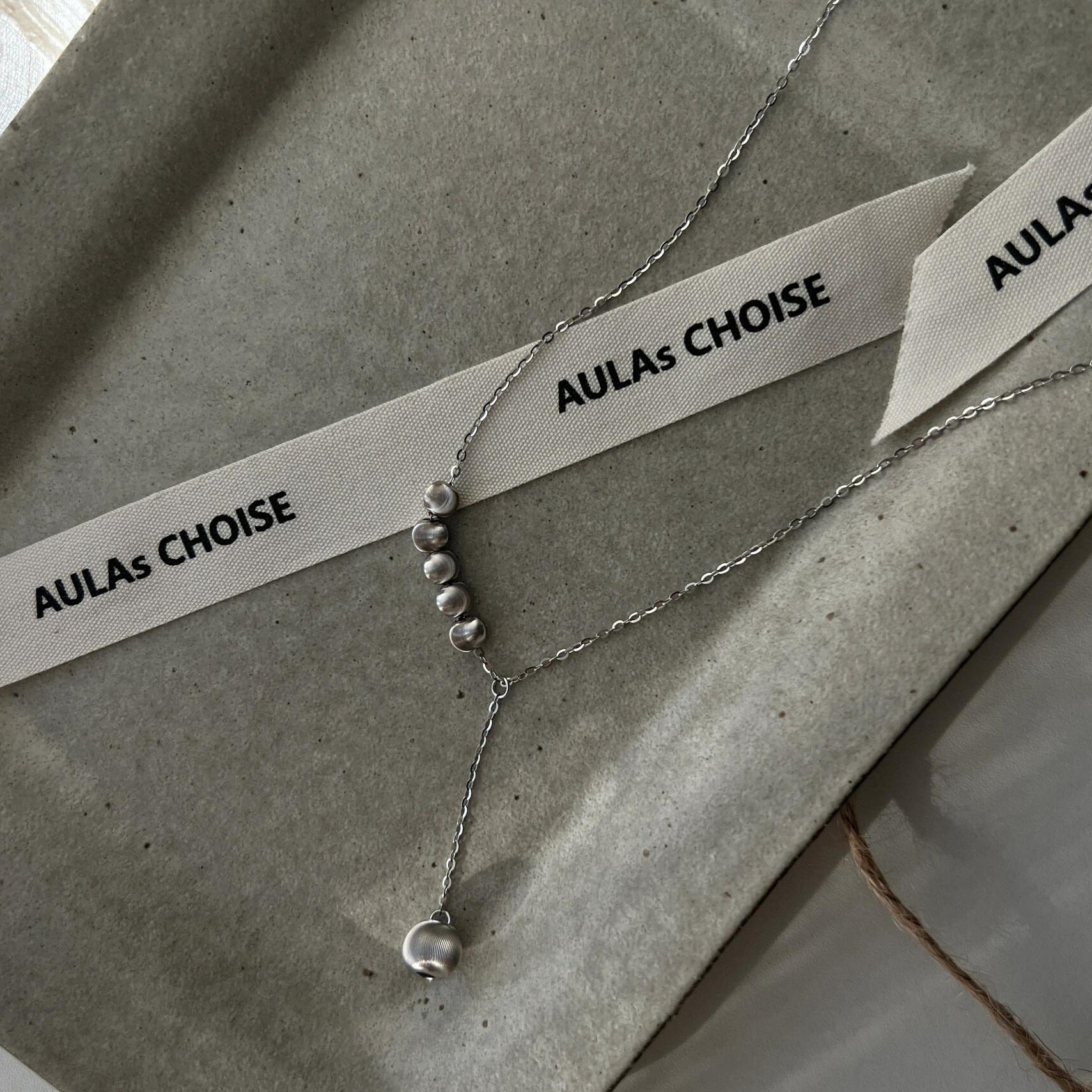 Dây Chuyền Bi Mắt Mèo - Bạc S925 - D001274 - HuyK Viễn Chí Bảo