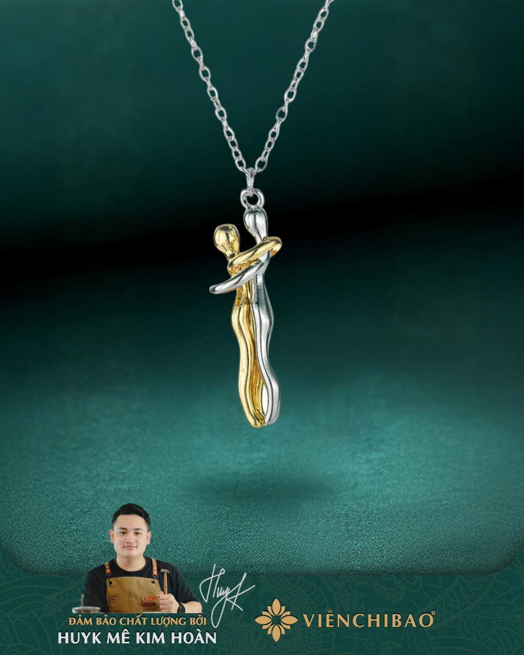 Dây Chuyền Tình Yêu Vĩnh Cửu Bạc S925 - HuyK Viễn Chí Bảo - D000984