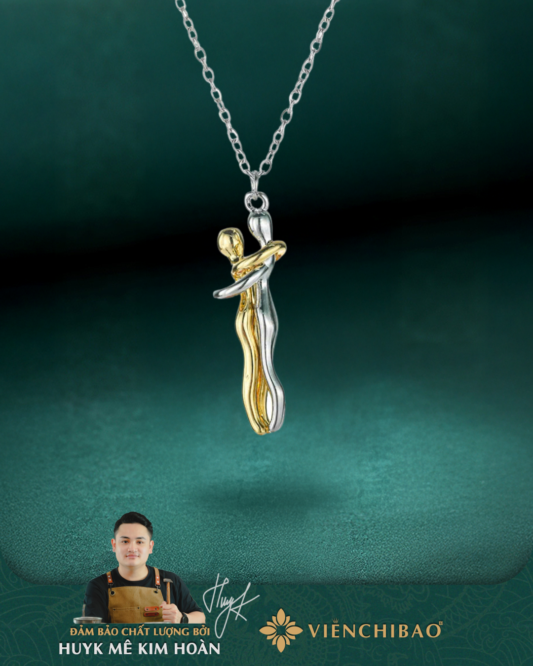 Dây Chuyền Tình Yêu Vĩnh Cửu Bạc S925 - HuyK Viễn Chí Bảo - D000984