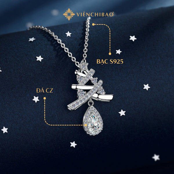 Dây Chuyền Cây Thông Noel - Bạc S925 - D401103 - HuyK Viễn Chí Bảo
