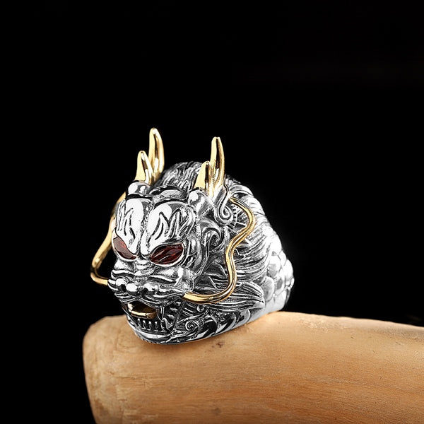 Nhẫn Đông Hải Long Vương Bạc Thái S925 - N100480 -HuyK Viễn Chí Bảo