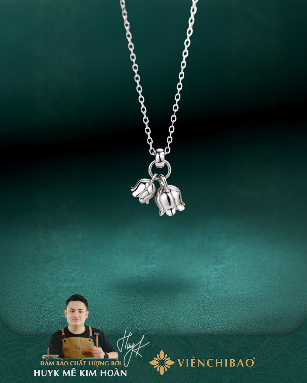 Dây Chuyền Hoa Linh Lan - Bạc S925 - D401021 - HuyK Viễn Chí Bảo