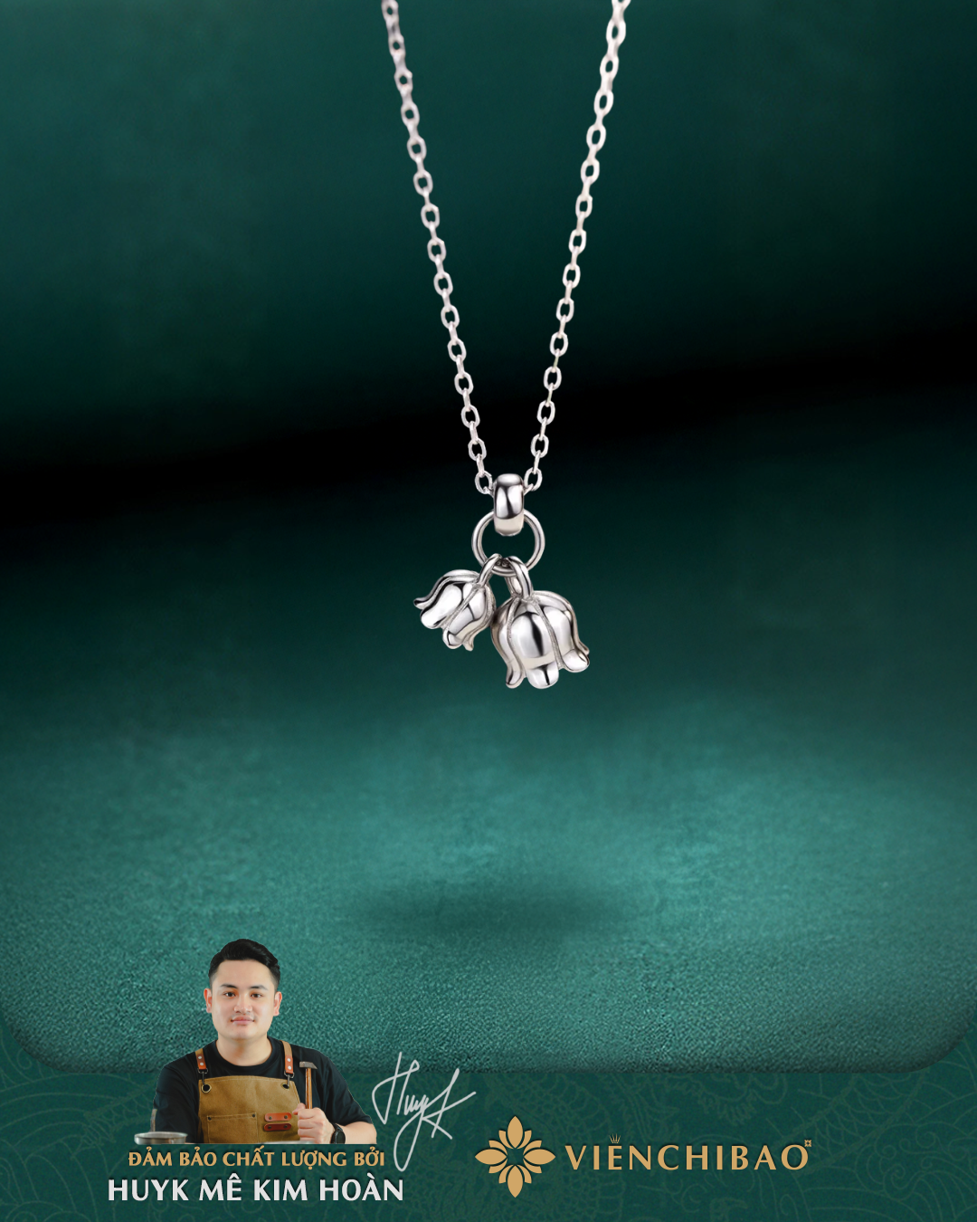 Dây Chuyền Hoa Linh Lan - Bạc S925 - D401021 - HuyK Viễn Chí Bảo