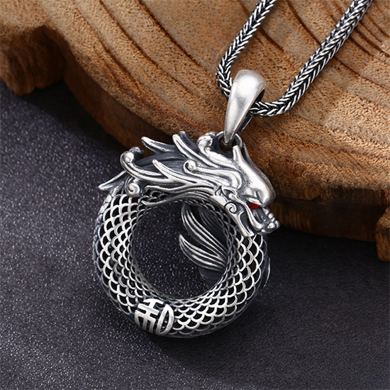 Mặt Dây Chuyền Thanh Long - Bạc Thái S925- M100665 - HuyK Viễn Chí Bảo